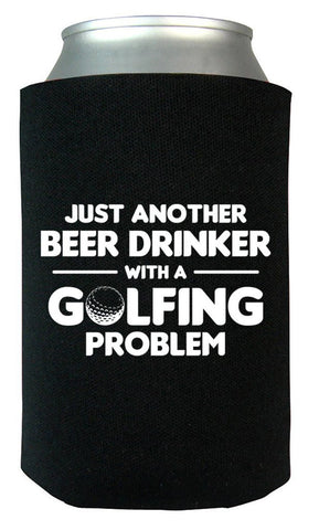 Beer Drinker With a Golfing Problem - Can Cooler